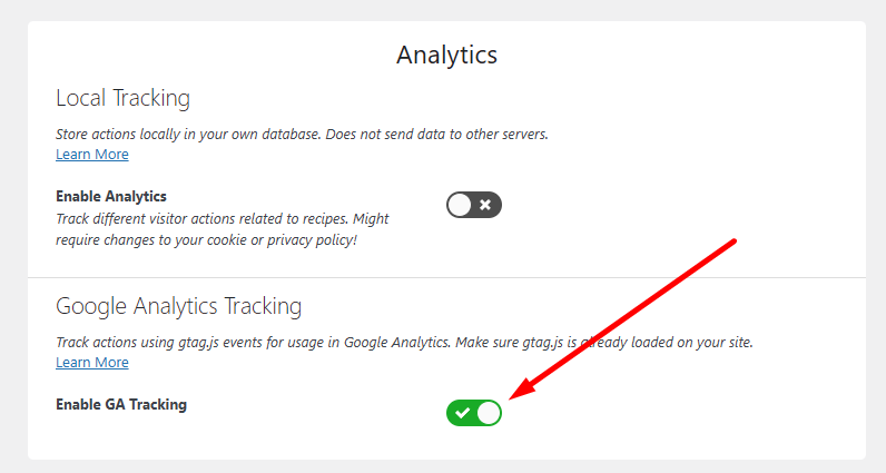 ga4 analytics in wprm